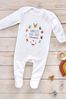 Personalised Christmas Icons Sleepsuit by Little Years