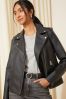 Friends Like These Faux Leather Biker Jacket