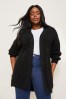 Black Lipsy Mixed Cable Cardigan, Curve