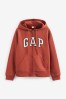 Orange Gap Logo Zip Up Hoodie