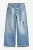 Gap Low Rise Wide Leg Ripped Loose Jeans
