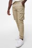 Black Only & Sons Cargo Detail Trousers with Cuffed Ankle