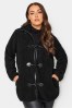 Yours Curve Luxury Faux Fur Toggle Jacket