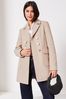 Navy Blue Lipsy Hammered Button Dolly Coat