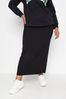 Black Yours Curve Ribbed Skirt