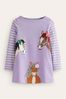 Boden Horse Appliqué Jersey Tunic