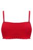 Red Pour Moi Free Spirit Strapless Shirred Bandeau Underwired Top