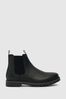 Black Schuh Dawson Leather Chelsea Boots