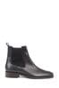 Jones Bootmaker Forget-Me-Not Pointed Toe Chelsea Black Boots