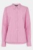 Whistles Boxy Fit Pink Stripe Shirt