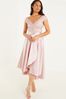 Navy Quiz Lace Bardot Dip Hem Dress