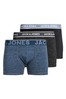 Blue, Black and Grey Jack & Jones 3 Pack Trunks