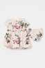 Pink Floral Lipsy Baby Puff Sleeve Dress With Matching Knicker