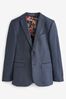Navy Blue Puppytooth Suit Jacket