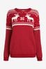 <span>Creme</span> - The Little Tailor Damen Pullover mit weihnachtlichem Rentier- und Norwegermuster