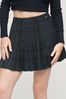 Purple Superdry Check Mini Skirt