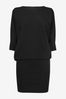 Phase Eight Black Becca Batwing Knitted Dress