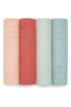 Natural aden + anais Large Cotton Muslin Blankets 4 Pack