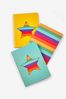 Bright Set of 3 Monogram Brights A6 Notebooks