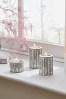 Grey Geo Set of 3 Tealight Candle Holders