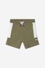 Baby Boys Cotton French Terry Shorts in Green