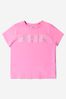 Unisex Cotton Logo T-Shirt in Pink