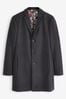 Black Epsom Overcoat
