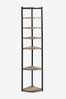 Natural Bronx Tall Corner Shelves