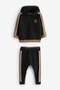 Black/Brown Knitted Textured Hoodie and Joggers Set (3mths-7yrs)