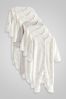 White Baby Printed Long Sleeve Sleepsuits (0-2yrs), Standard