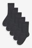 Black Warm Thermal Cotton Rich Socks 5 Pack