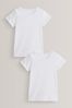 White Long Sleeved 2 Pack Vests (1.5-12yrs)
