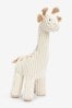 Cream/Beige Giraffe Baby Soft Corded Toy