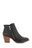 Black Dune London Wide Fit Paicey Zip-Up Ankle Boots