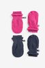 2 Pack Thermal Fleece Mitts (3mths-6yrs)
