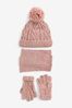 Hat, Gloves And Scarf Set (3-16yrs)