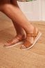 Brown Skechers Desert Kiss Sunny Flair Sandals