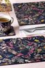 Kew Gardens Set of 4 Midnight Floral Placemat