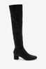 <span>Schwarz</span> - Forever Comfort® Over The Knee Sock Boots, Extra Wide Fit