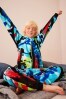 Blue Camouflage Fleece All-In-One (3-16yrs)