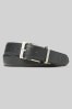 Polo Ralph Lauren Black/Brown Reversible Square Buckle Leather Belt