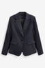 Black Tailored Single Breasted Jacket, Regular