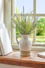 White Artificial Lavender In Country Jug