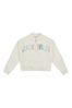 Jack Wills Cream Foil Print 1/4 Zip Sweatshirt