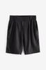 <span>Schwarz</span> - Linen Blend Knee Shorts, Regular