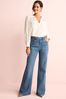 Mid Blue Wide Leg Jeans, Reg/Long/XL Tall