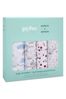 Natural aden + anais Large Cotton Muslin Blankets 4 Pack