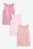 Aqua/White/Pink Girl Vests 3 Pack (1.5-16yrs)
