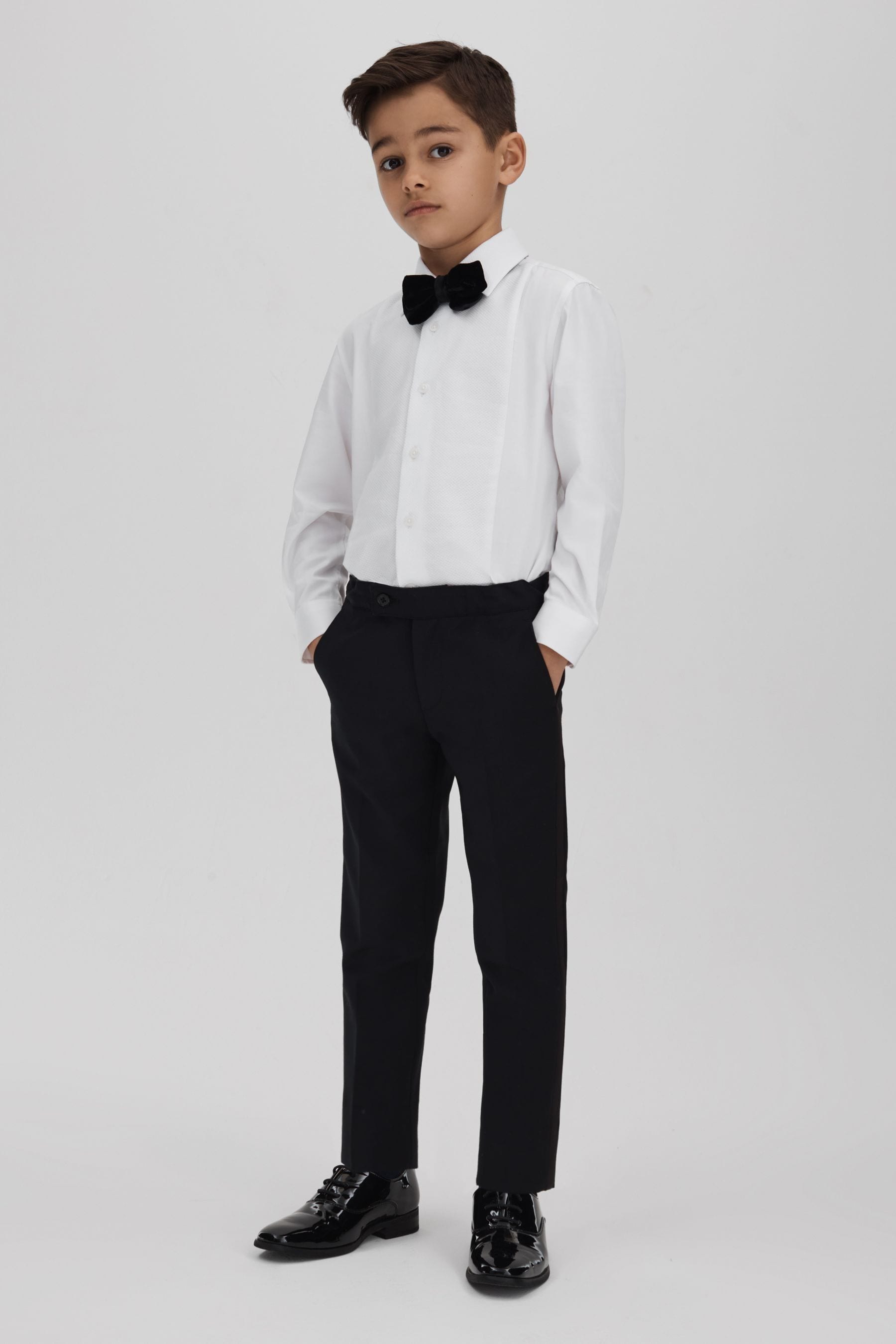 Reiss Marcel - White Junior Slim Fit Dinner Shirt, Age 6-7 Years