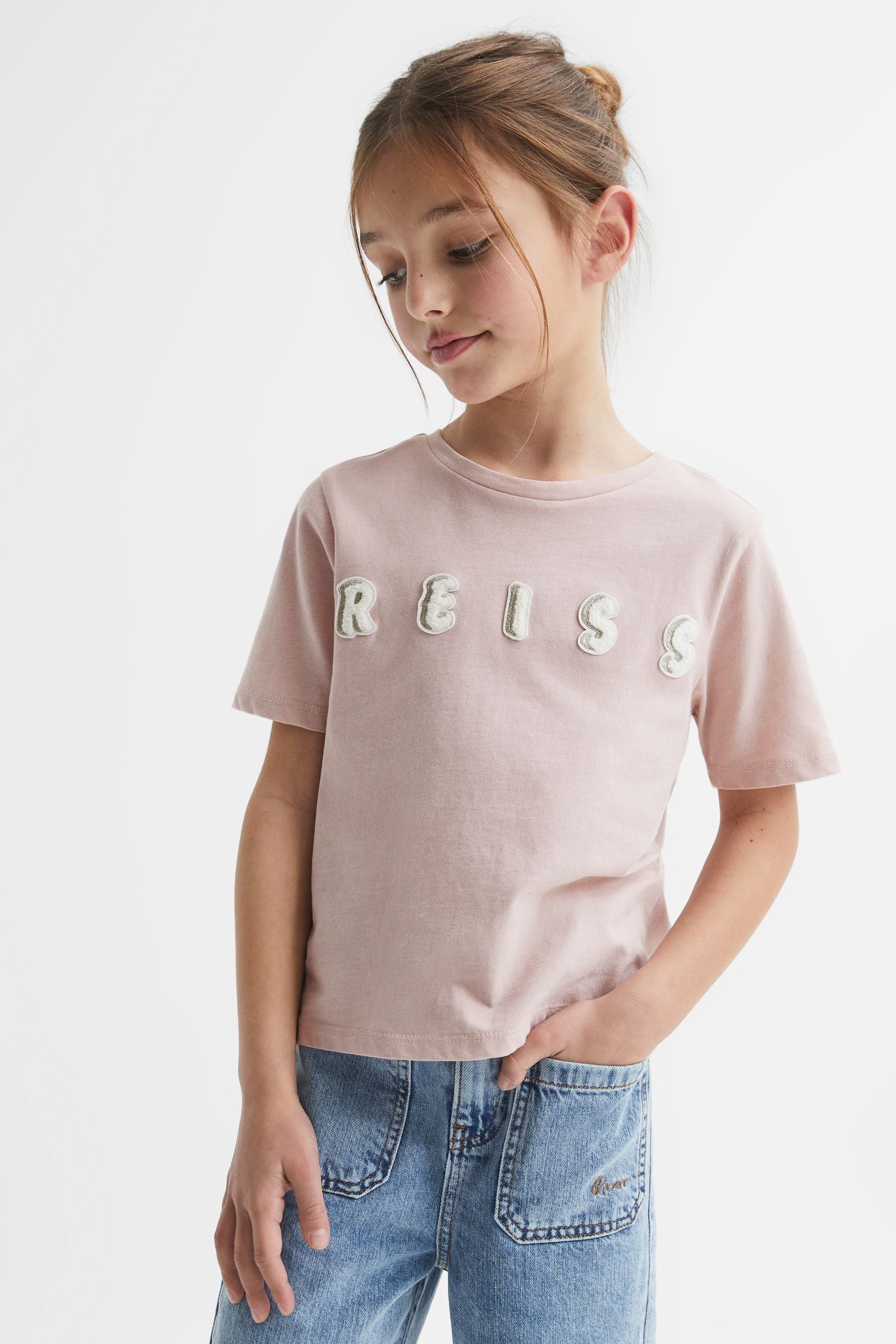 Reiss Kids' Bobbi In Pale Pink